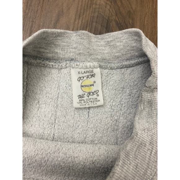 VTG Medallion Reverse Weave USA UNC North Carolina Tar Heels crop sweatshirt XL - Picture 4 of 5